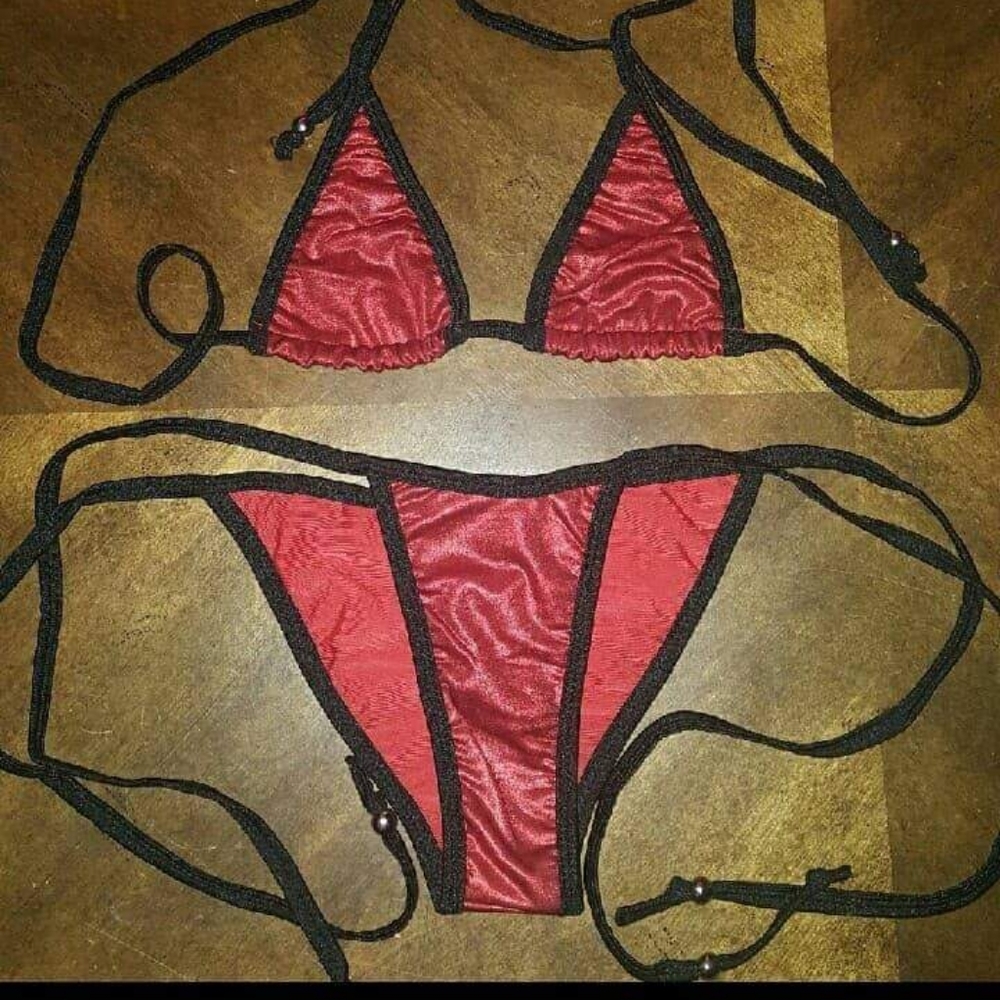 Womens bikini size red